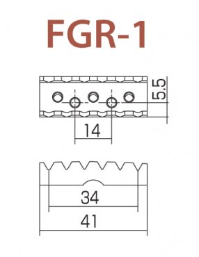 GOTOH Floydsadel 41 mm maskingnga Krom