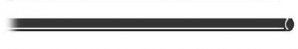 Sidomarkeringar 2mm st�ng  svart plast
