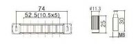 Gotoh Tune-O-Matic 510FB Chrome