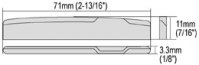 Stallsadel Oblekt Ben Akustisk gitarr Kompenserad 3.3 mm