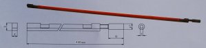 -GD- Dragst�ng dubbelverkande 430 mm Elgitarr/Akke