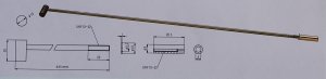 Dragst�ng enkel 445 mm tumg�nga