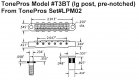Tonepros T3BT Tune-O-Matic nickel