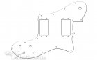 Pickguard Tele Deluxe USA White