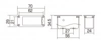 Batteril�da Gotoh med skruvkant