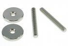 Faber 6-32 Inch '59 ABR Steel Studs Brass Thumbwheel Kit Nickel