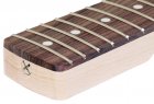 Hosco Stratapaddel rosewood 21 band olackad jumbo 9,5