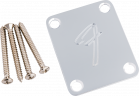 Fender F-logo halsplatta krom