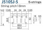 Gotoh 510 5-strngars basstall Krom