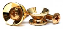 -GD- Axelbandsknoppar vintagestil guld, 1 par