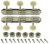 KLUSON 3 On A Plate Tuners Nickel Double Line