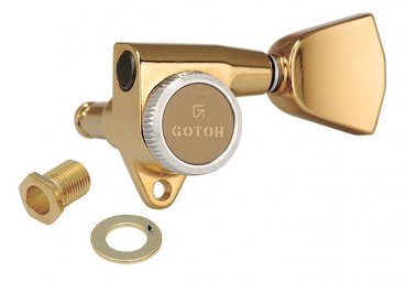 GOTOH SG301-04 Rock Solid. Locking Traditional 3+3 Gold