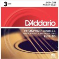 D'Addario Akustisk 013-056 3-Pack
