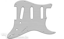 Pickguard USA Brushed Silver (Simulated) 3PLY SSS