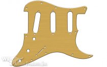 Pickguard USA Brushed Gold (Simulated) 3PLY SSS